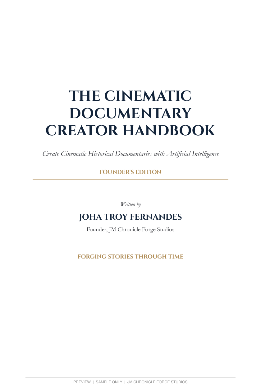 The Cinematic Documentary Creator Handbook