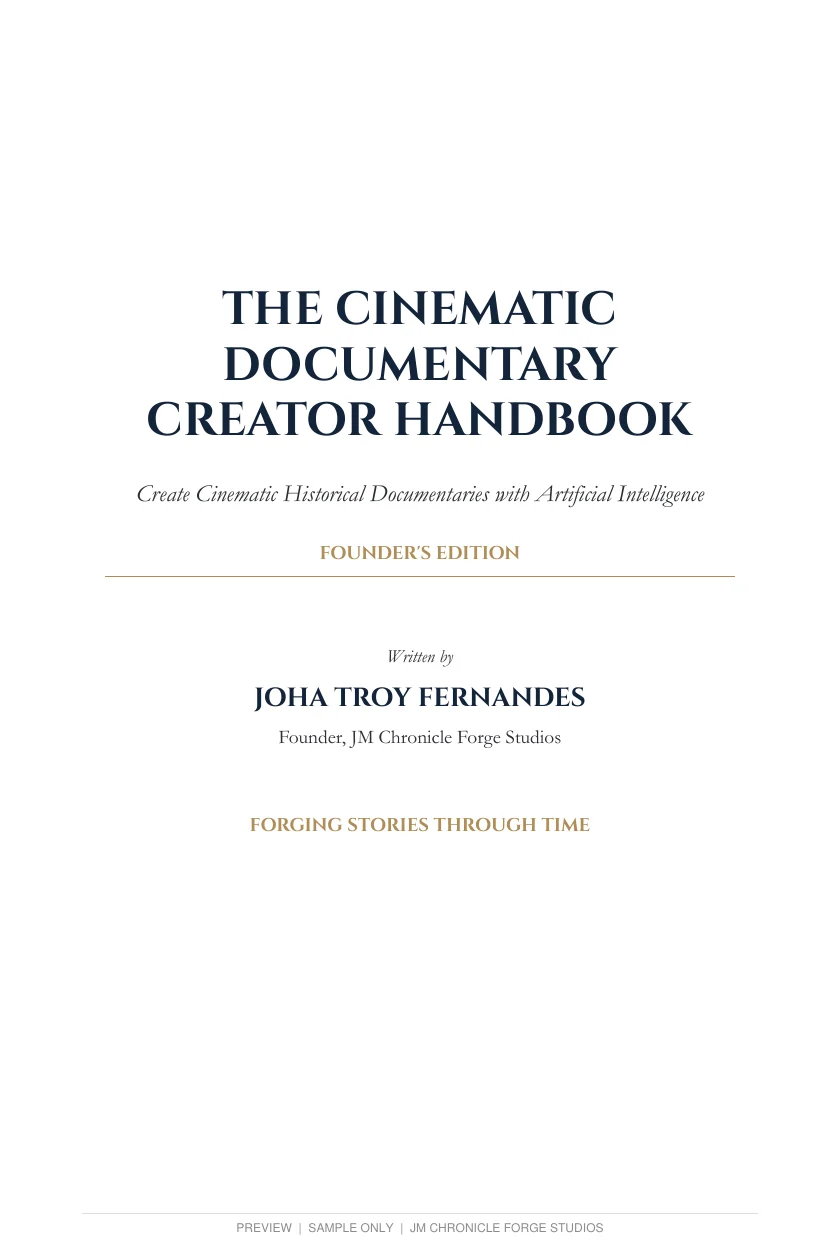 The Cinematic Documentary Creator Handbook